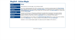 Desktop Screenshot of magsoft.dinauz.org